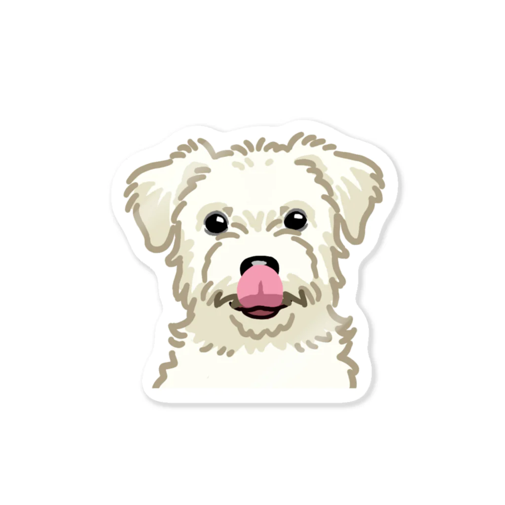 おてくるのジャック・ラッセル・テリア (ラフ/ホワイト)/Jack Russell Terrier(rough/white) 07/40 Sticker