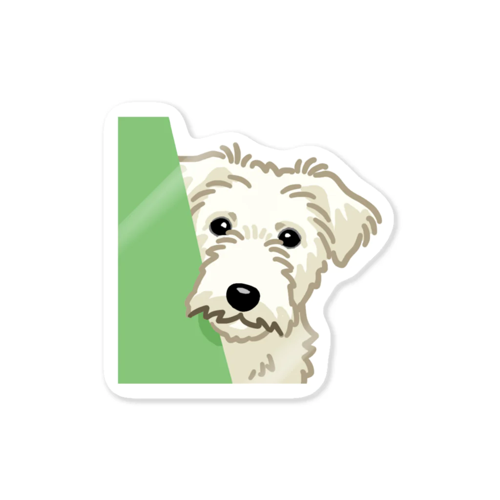 おてくるのジャック・ラッセル・テリア (ラフ/ホワイト)/Jack Russell Terrier(rough/white) 13/40 Sticker