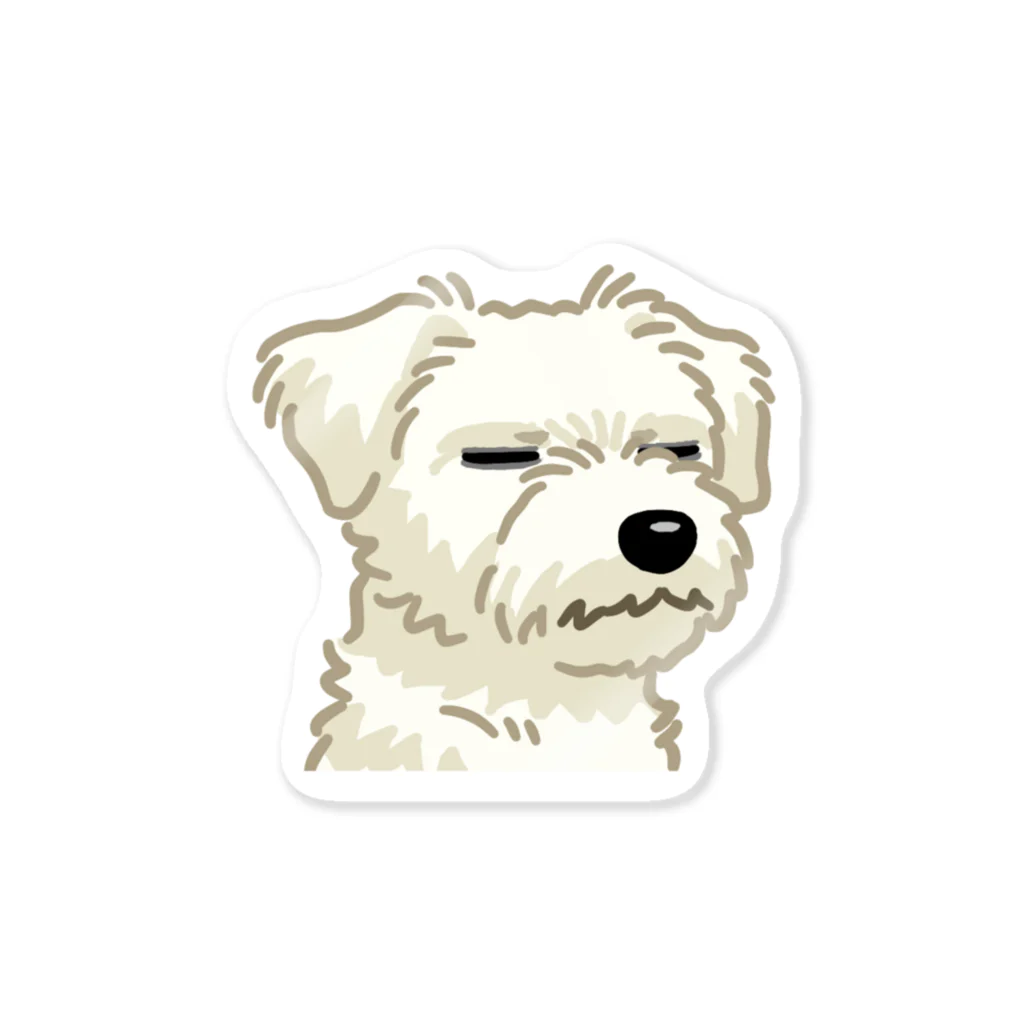 おてくるのジャック・ラッセル・テリア (ラフ/ホワイト)/Jack Russell Terrier(rough/white) 16/40 Sticker