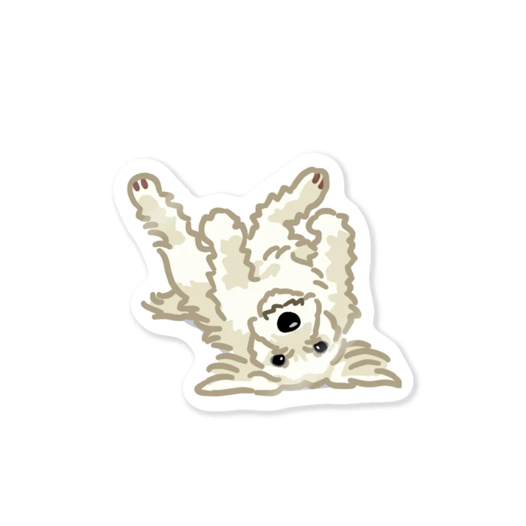 おてくるのジャック・ラッセル・テリア (ラフ/ホワイト)/Jack Russell Terrier(rough/white) 30/40 Sticker