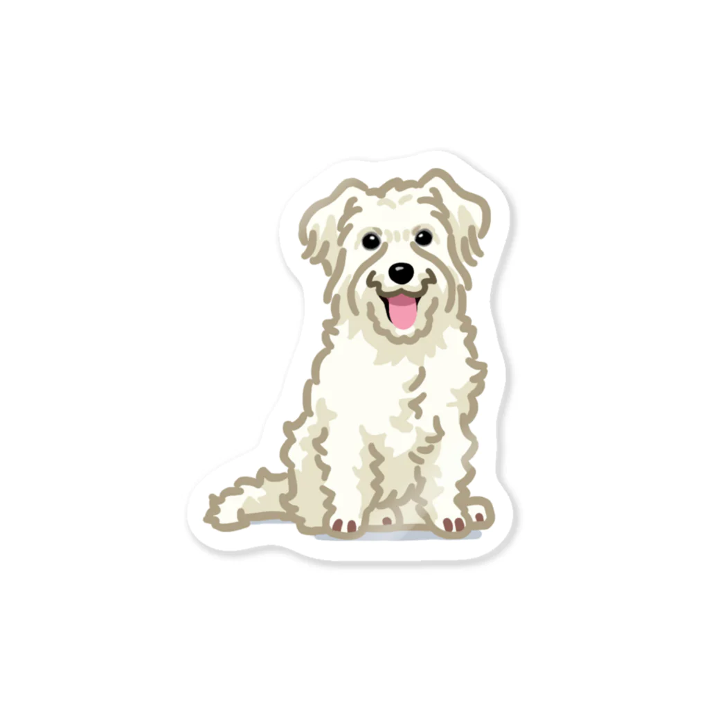 おてくるのジャック・ラッセル・テリア (ラフ/ホワイト)/Jack Russell Terrier(rough/white) 32/40 Sticker