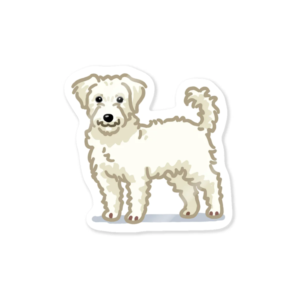 おてくるのジャック・ラッセル・テリア (ラフ/ホワイト)/Jack Russell Terrier(rough/white) 33/40 Sticker