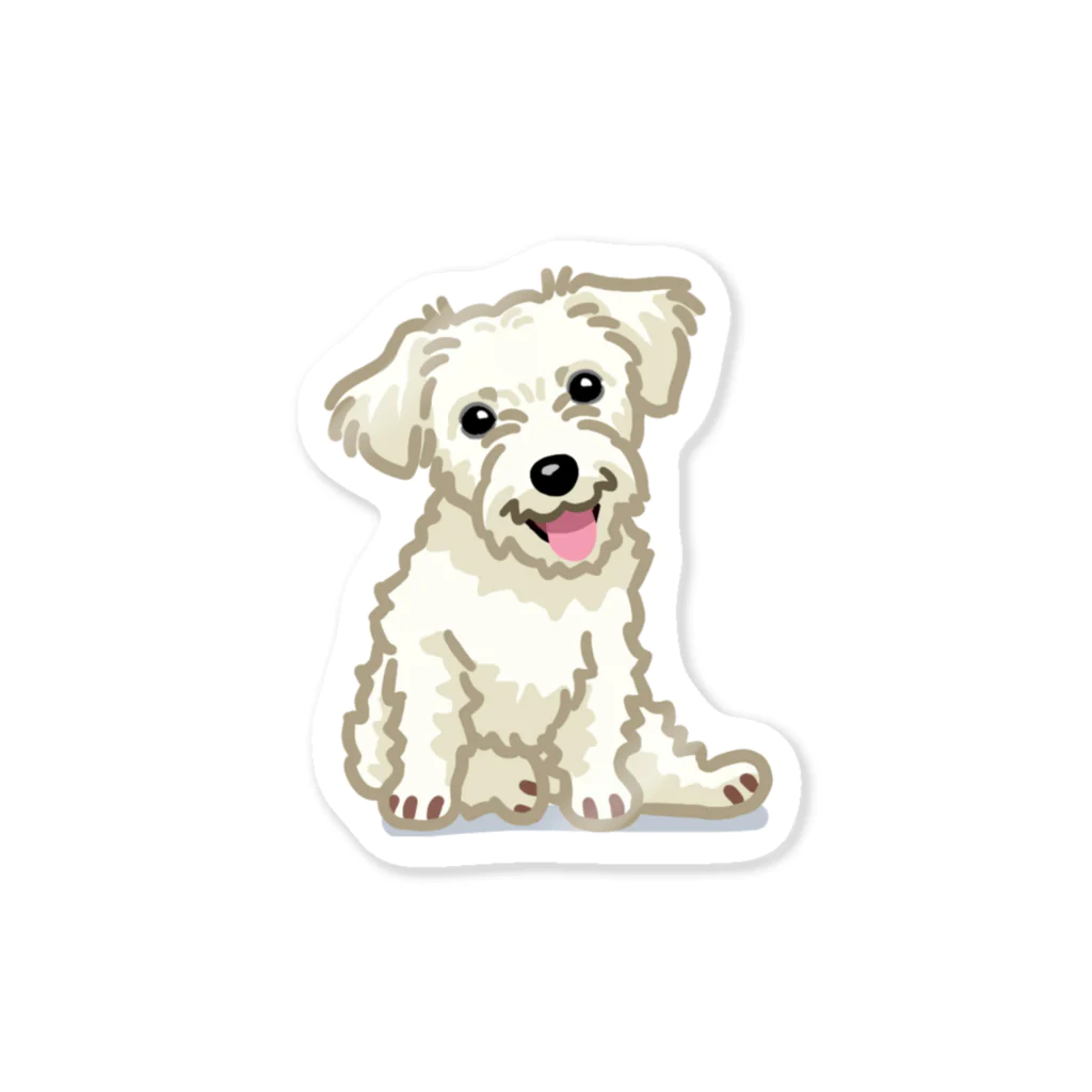 おてくるのジャック・ラッセル・テリア (ラフ/ホワイト)/Jack Russell Terrier(rough/white) 35/40 Sticker