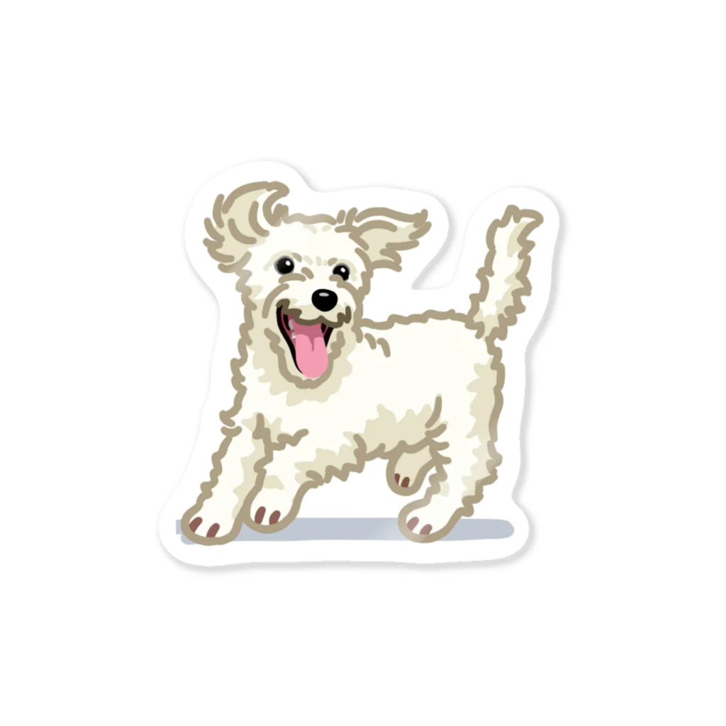 おてくるのジャック・ラッセル・テリア (ラフ/ホワイト)/Jack Russell Terrier(rough/white) 36/40 Sticker