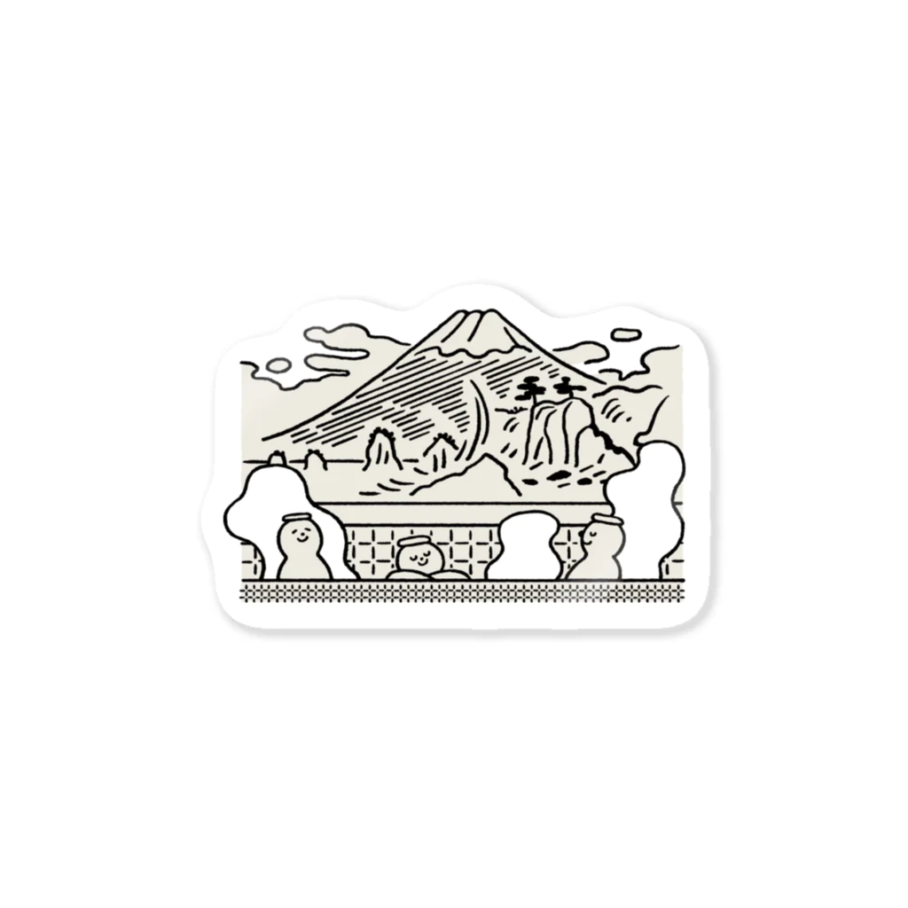 mi_yachiの富士山 Sticker