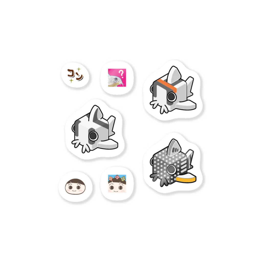 ビバアクアのお店のポリドラス集合ステッカー【A】 Sticker