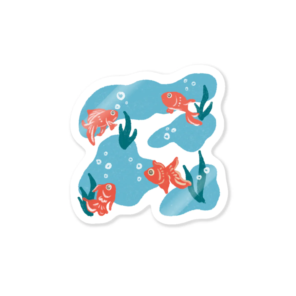 naty's doodlesのGoldenfish Sticker