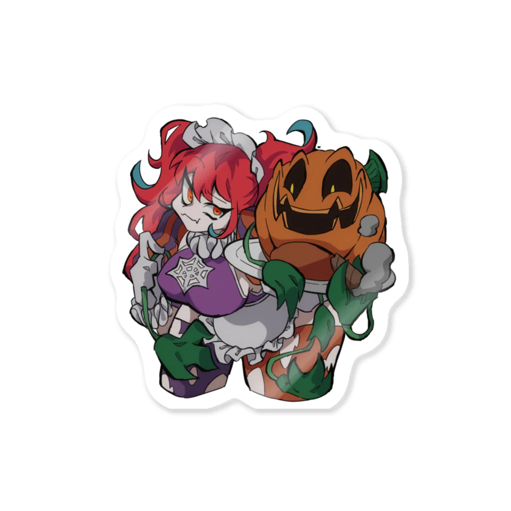 かにぱんSHOPのver.1 かぼちゃダイナーガール Sticker