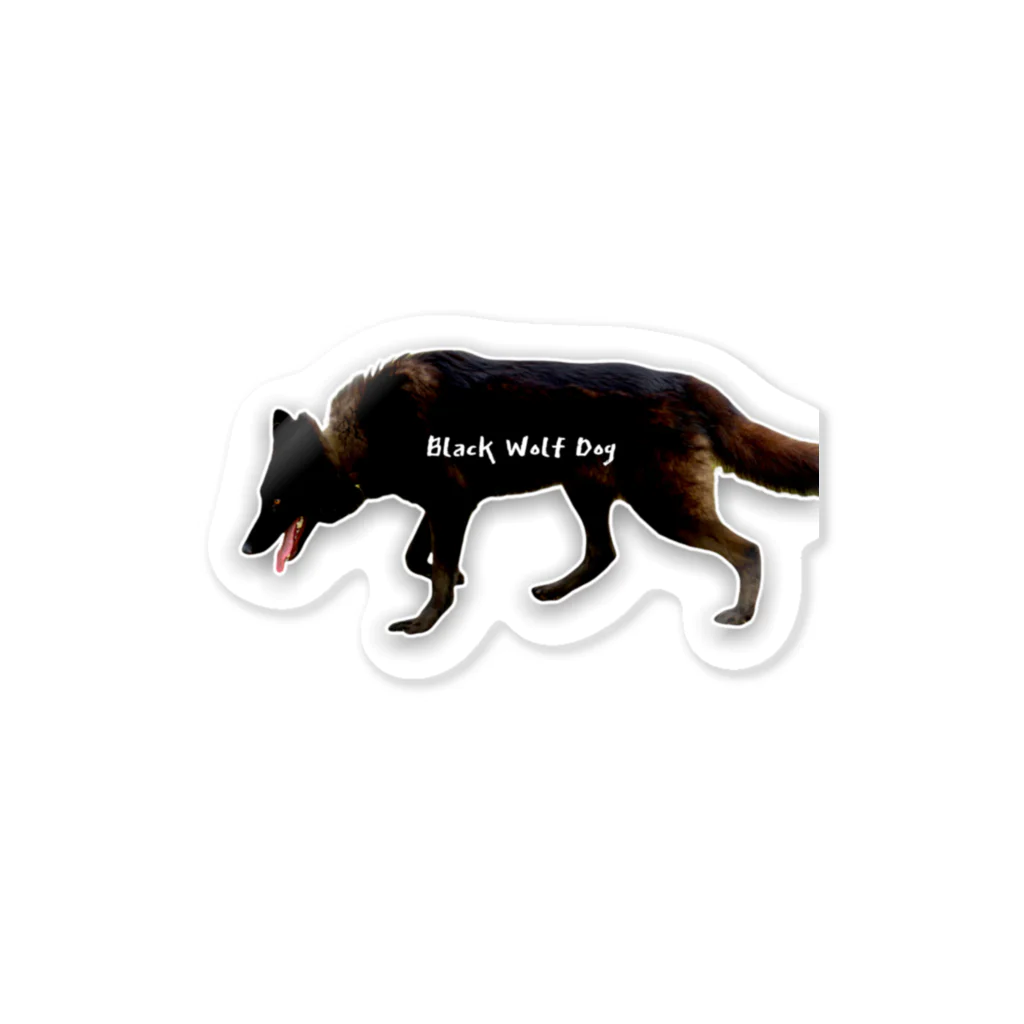 Black.wolfdogのBlackWD Sticker