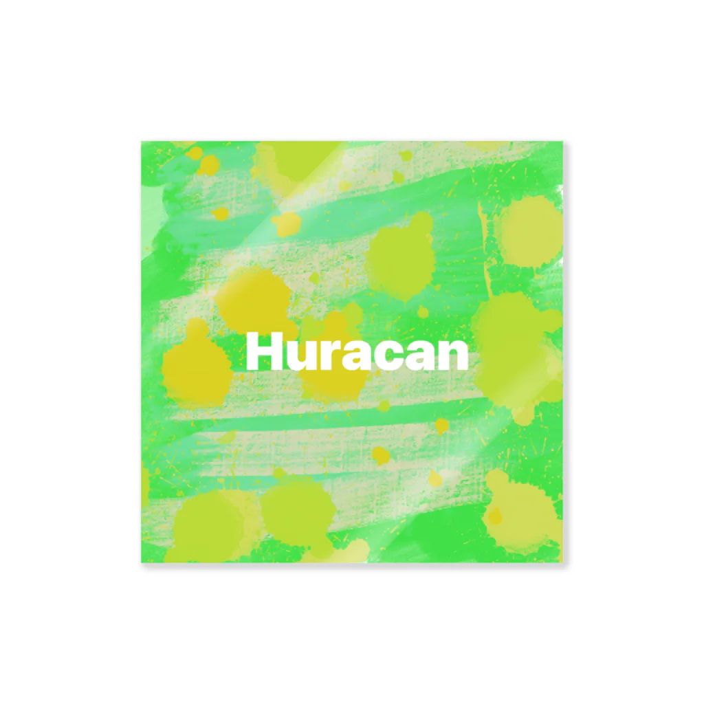 Huracan（ウラカーン）のクラッシュグリーン ステッカー