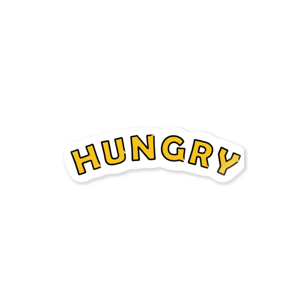 hungry-ハングリー-のハングリーロゴ ステッカー