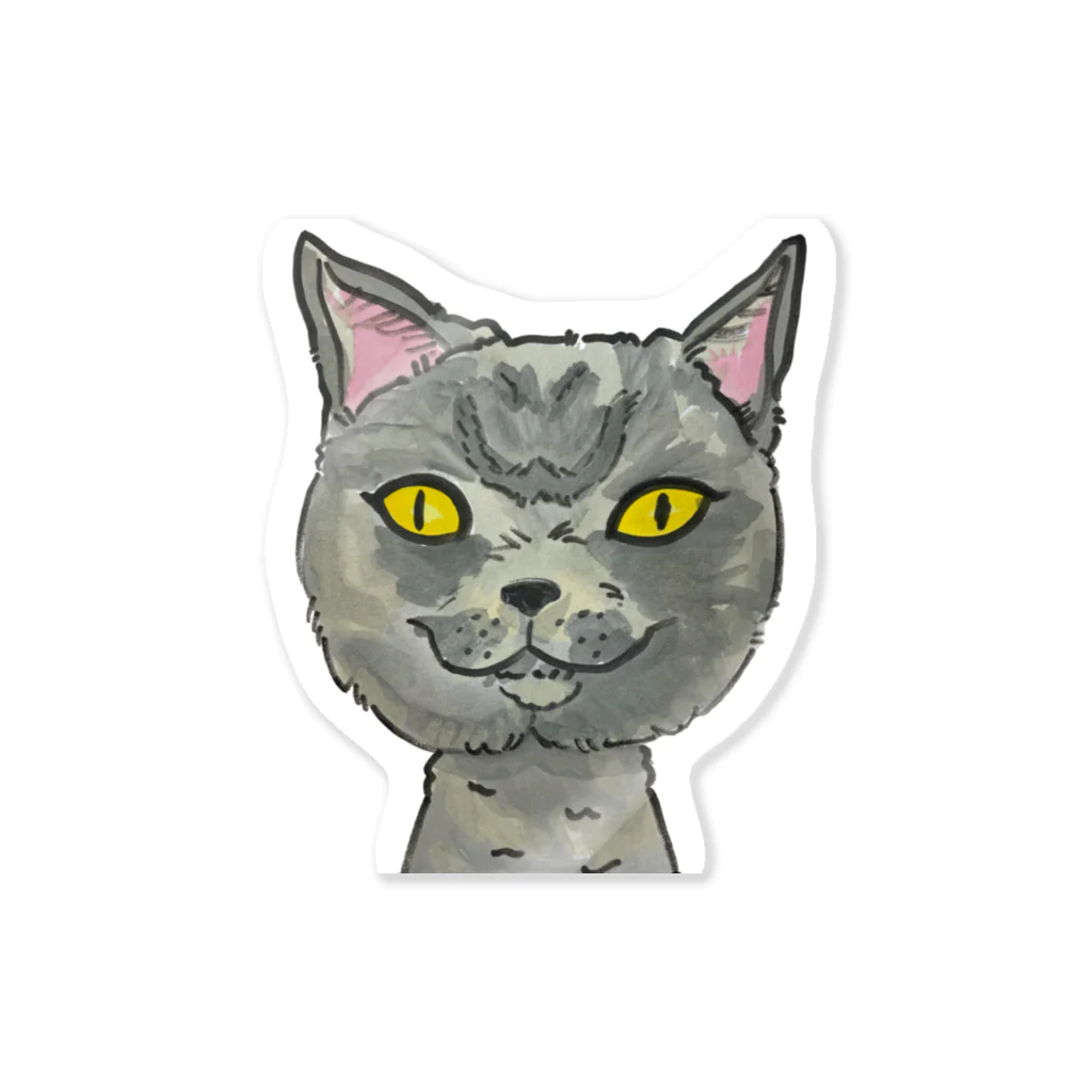 nigaoe_takaのぶさカワ猫 Sticker