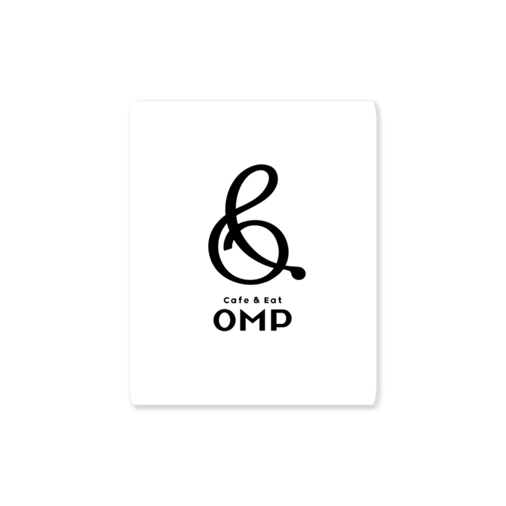 Cafe & Eat OMPのOMP rogo Sticker