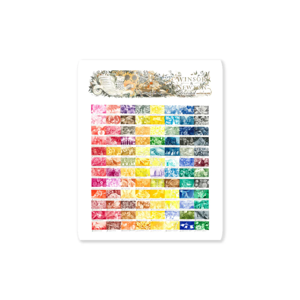 みきぐちのW&Nカラーチャート Sticker