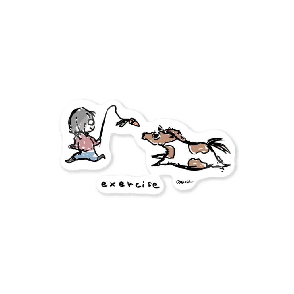 SHIROFUNE_mooooの魚類　exercise Sticker