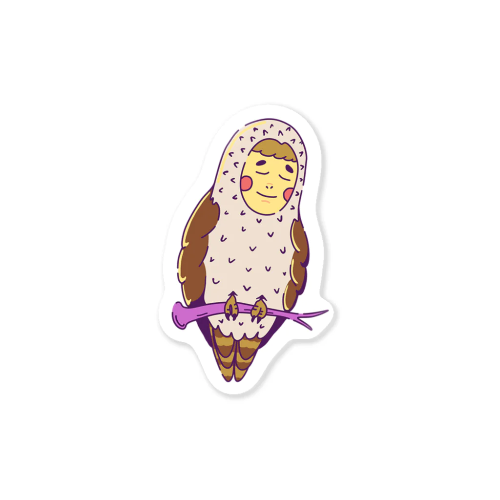 pirokkunの顔出しFukurou Sticker