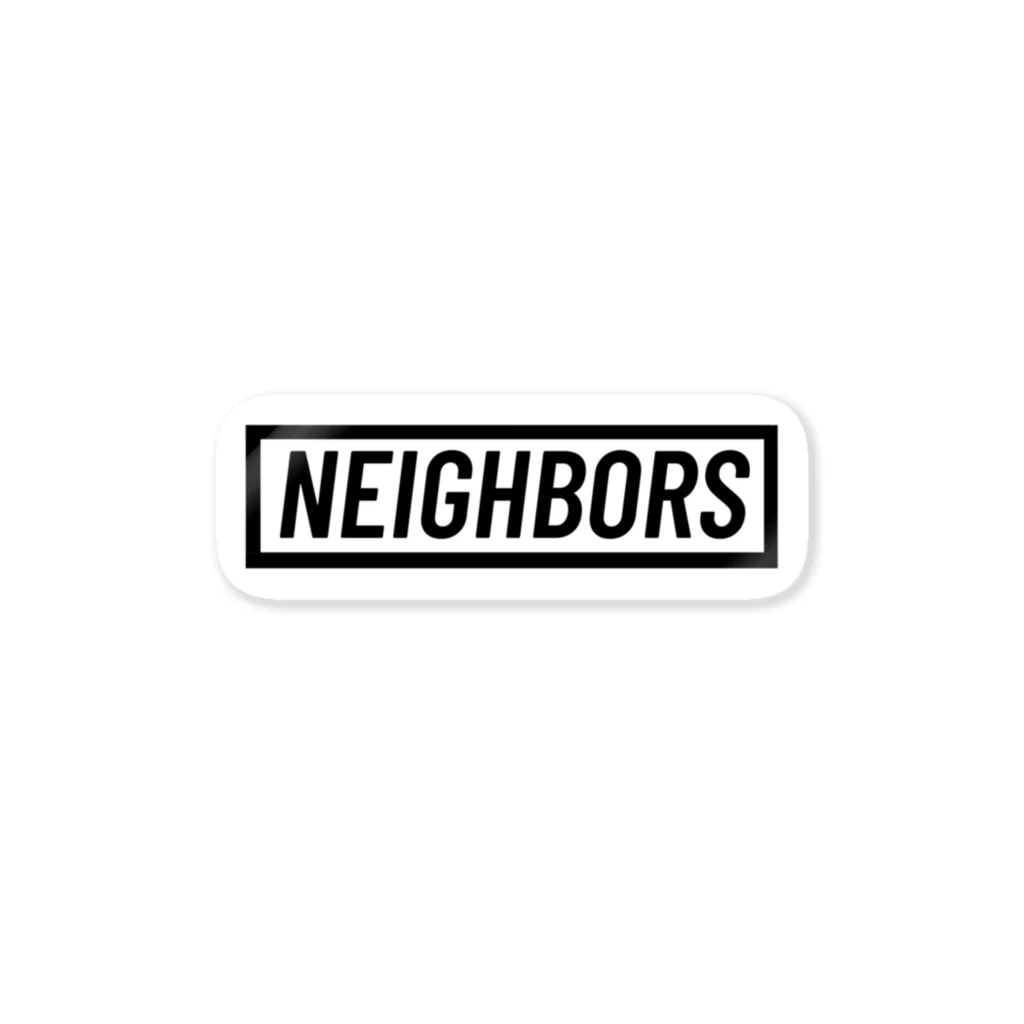 隣人の隣人シリーズBOXロゴ Sticker