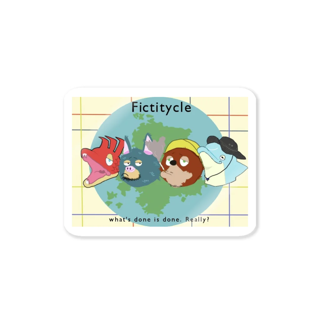 Fictitycleのisland tresure Sticker