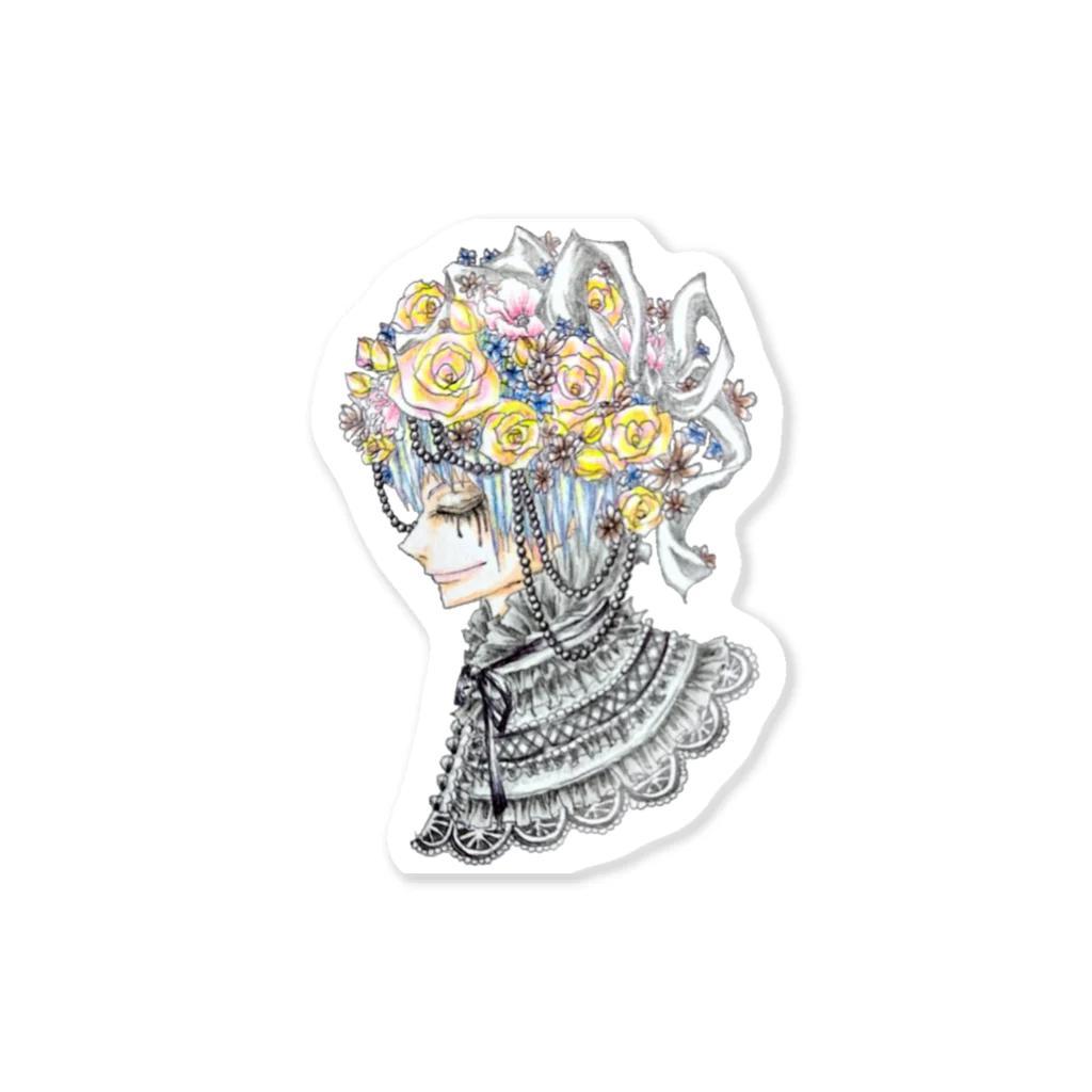 はくの気まぐれ雑貨の花冠 Sticker