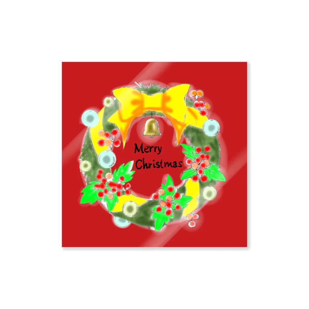 mameのクリスマスリース🎄 Sticker