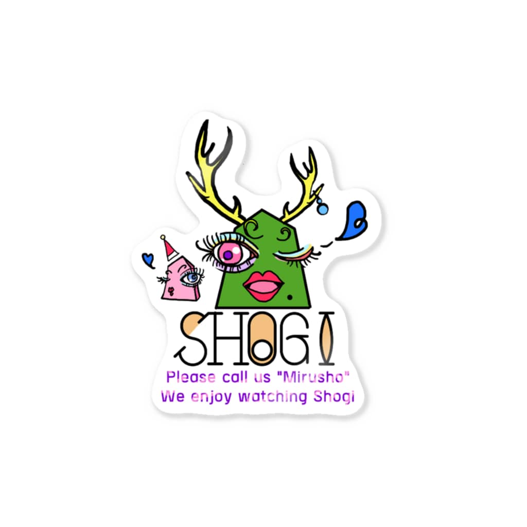 Little Angelsの観る将ちゃん/ステッカー Sticker