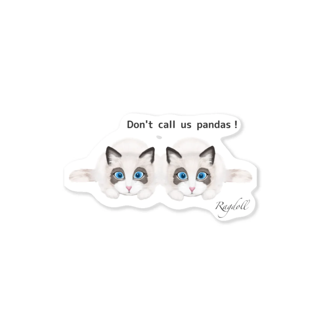 BEAU MEWのDon’t call us pandas! Sticker