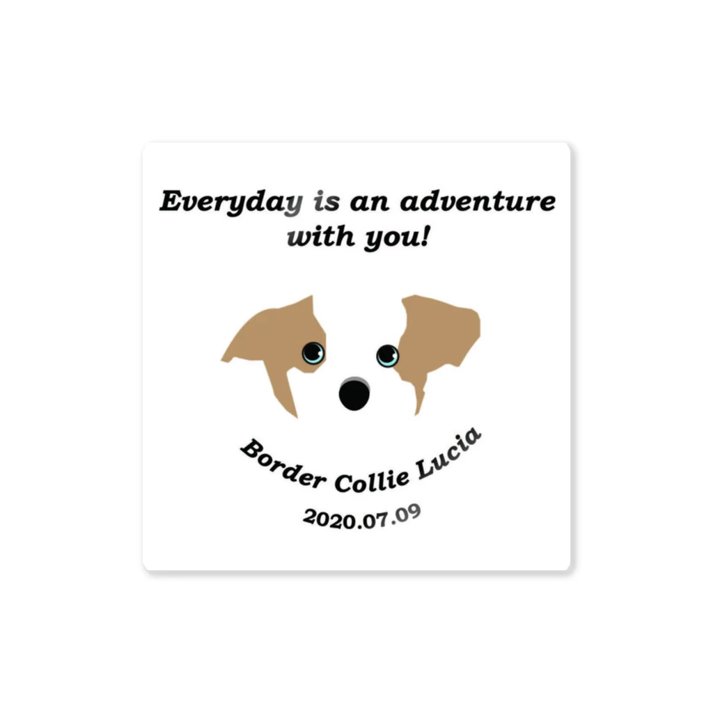 Bordercollie StreetのHappy LUCIA Sticker