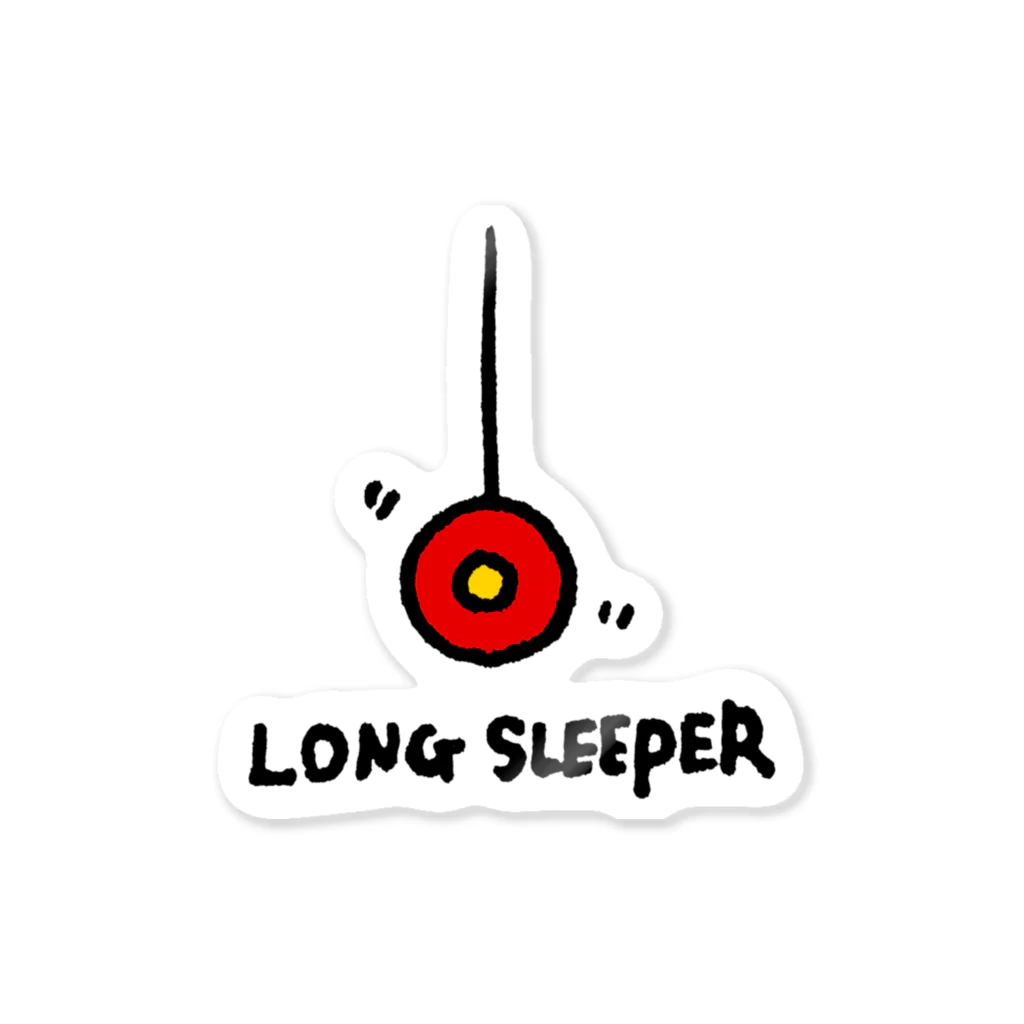 Mark Squier Design SUZURI店のLONG SLEEPER  ステッカー