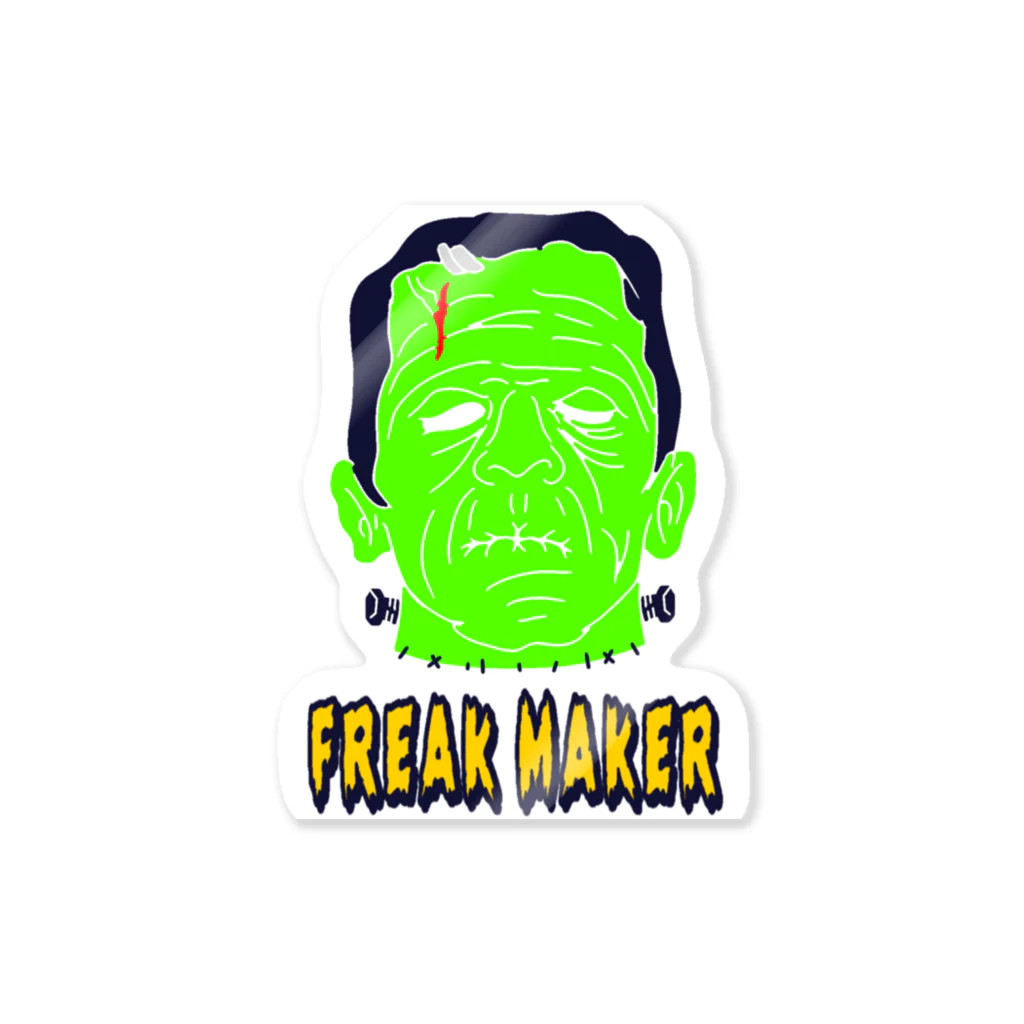 Freak Makerのmonster face ステッカー