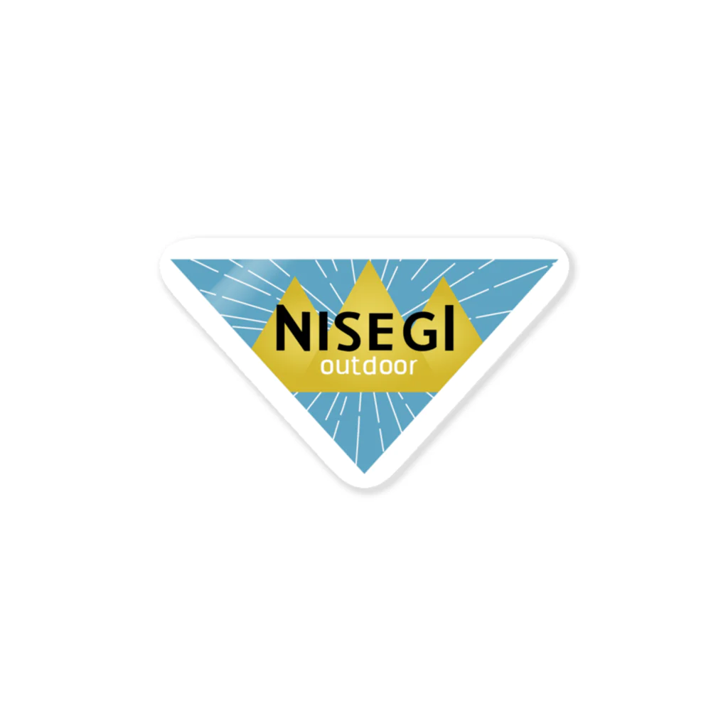 嘘の町「にせぎ町」アンテナショップのnisegi outdoor Sticker