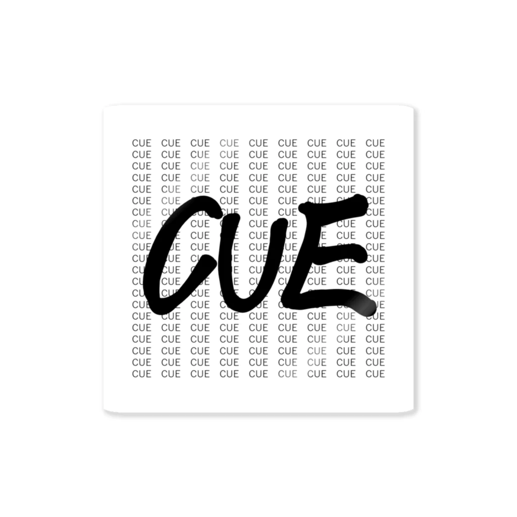 CUE＆A　(きゅーあんどえー)のCUEとともに生活する ステッカー