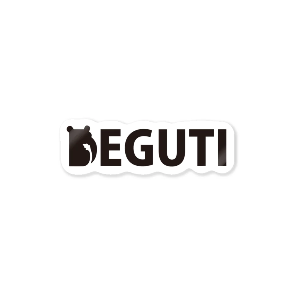 DEGUTIのDEGUTI＿LOGO ステッカー