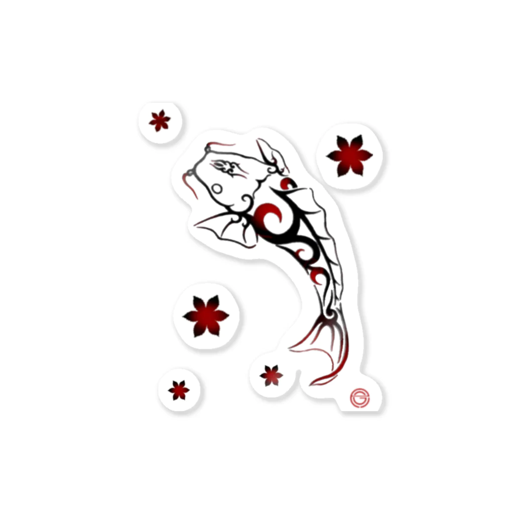 HaruのTribal-鯉- Sticker