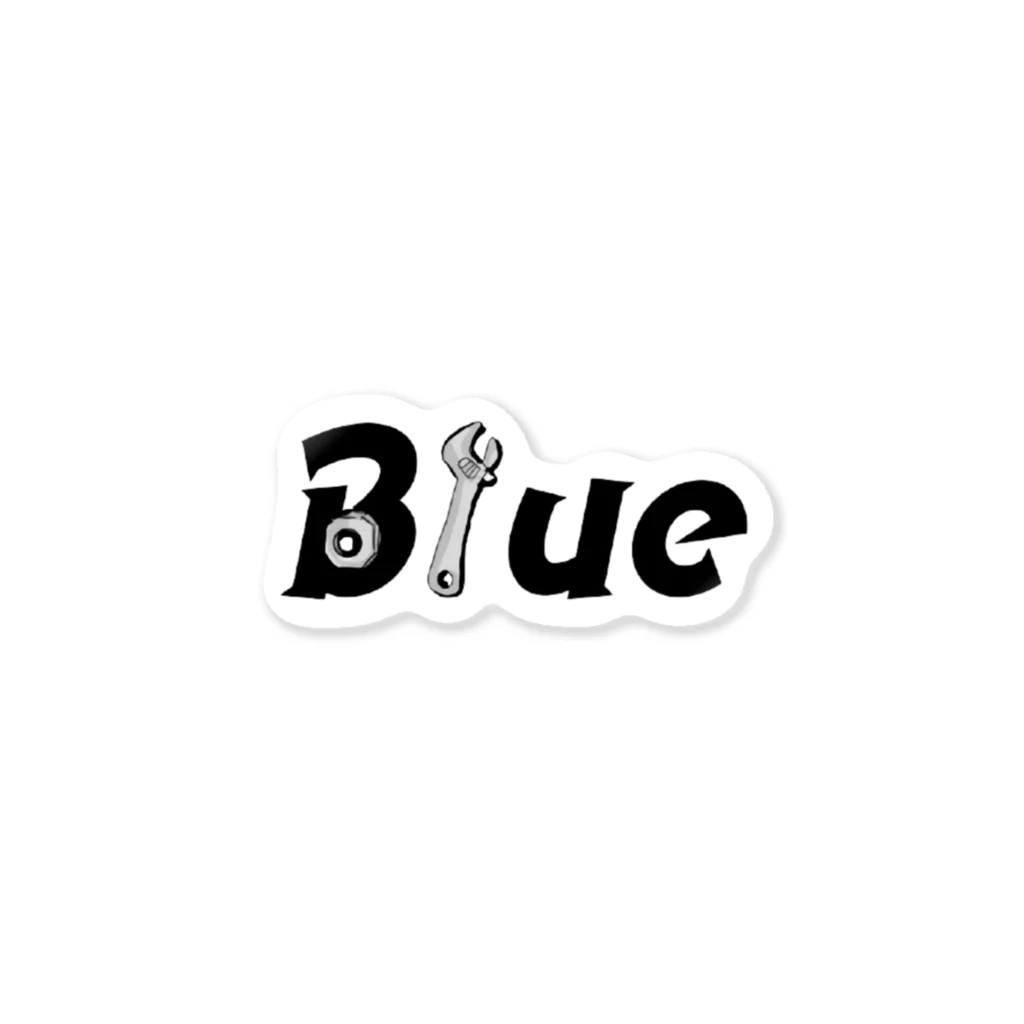 blueのblue black ステッカー