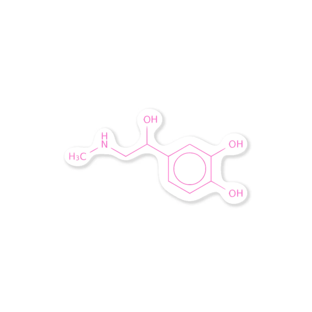 分子構造のアドレナリンの分子構造 Sticker