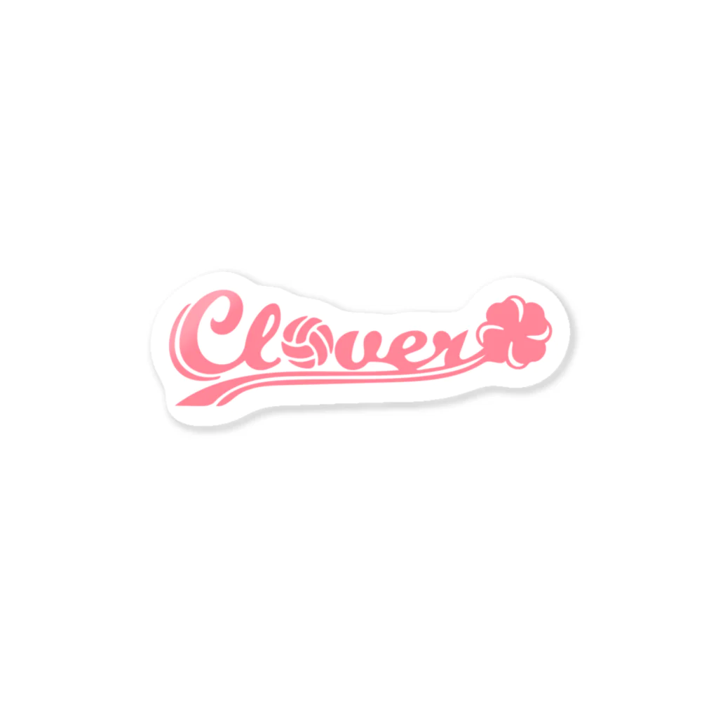 CloverのClover ピンク ステッカー