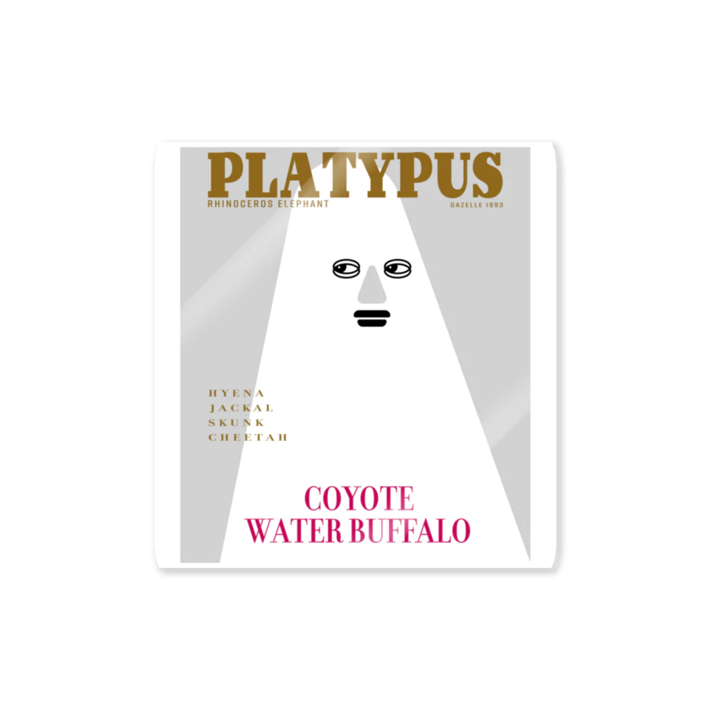 YTRのPLATYPUS magazine ステッカー