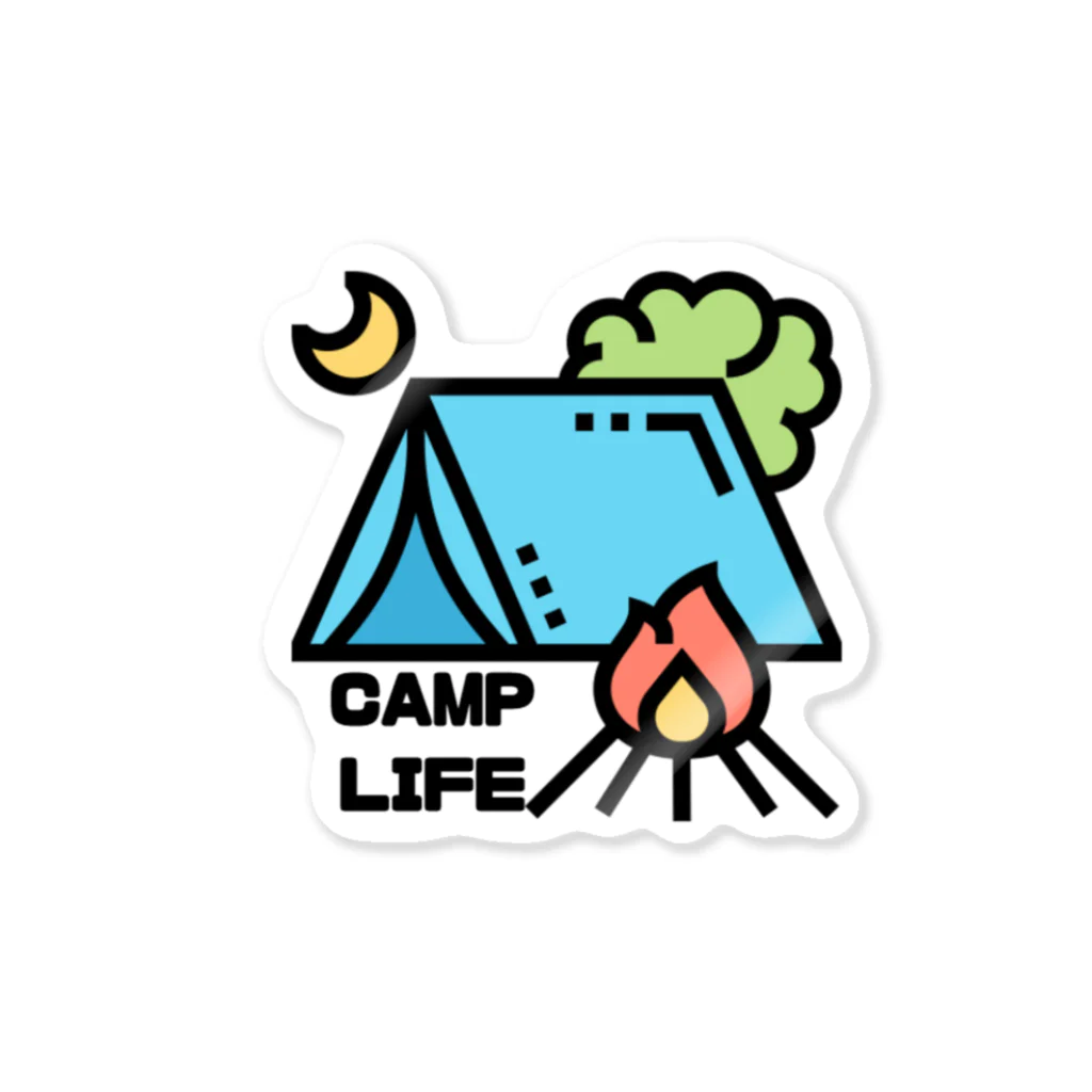 まこたんストアのcamp⑤ ステッカー