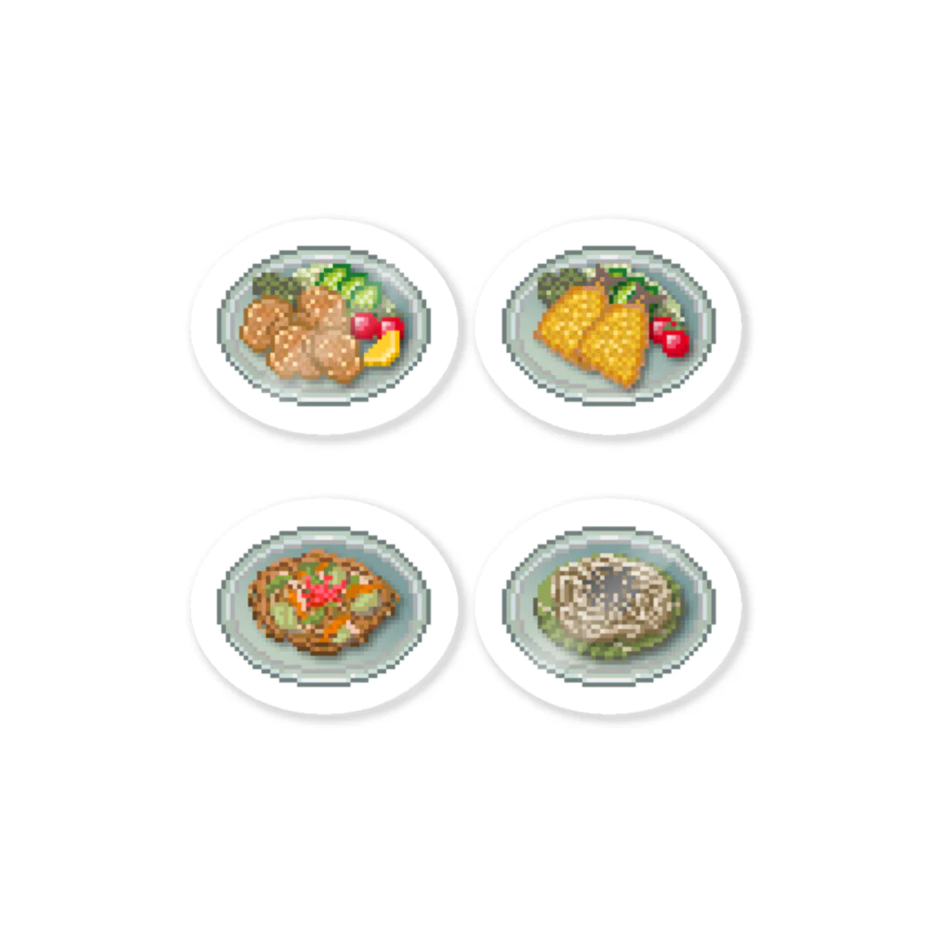 猫と釣り人のFOOD_ST_4 Sticker