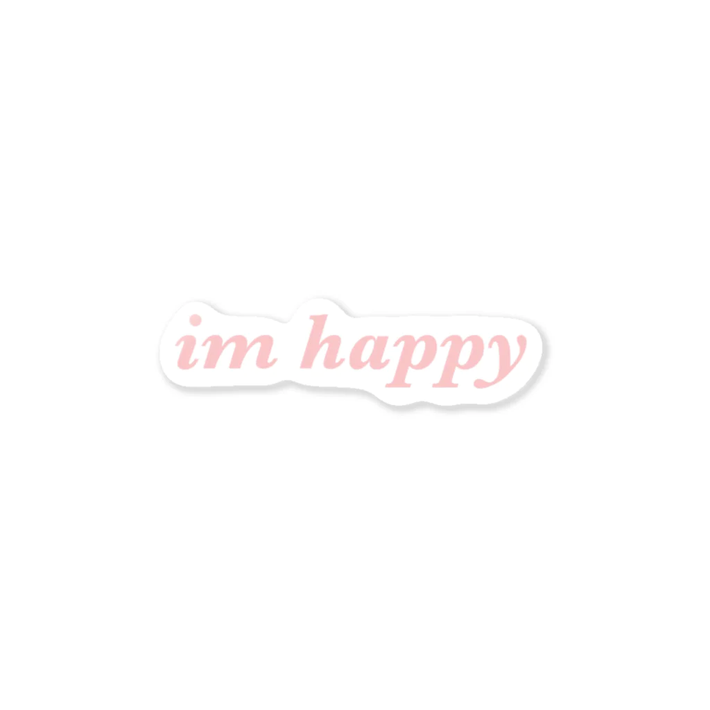 Happy Timeの'imhappy' goods ステッカー