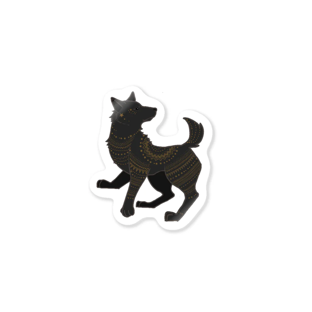 もちねこやの星を纏う犬 Sticker