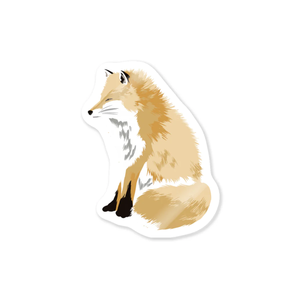 ATELIER KITSUNE/アトリエきつねのATELIER KITSUNEもふもふきつねボディ Sticker