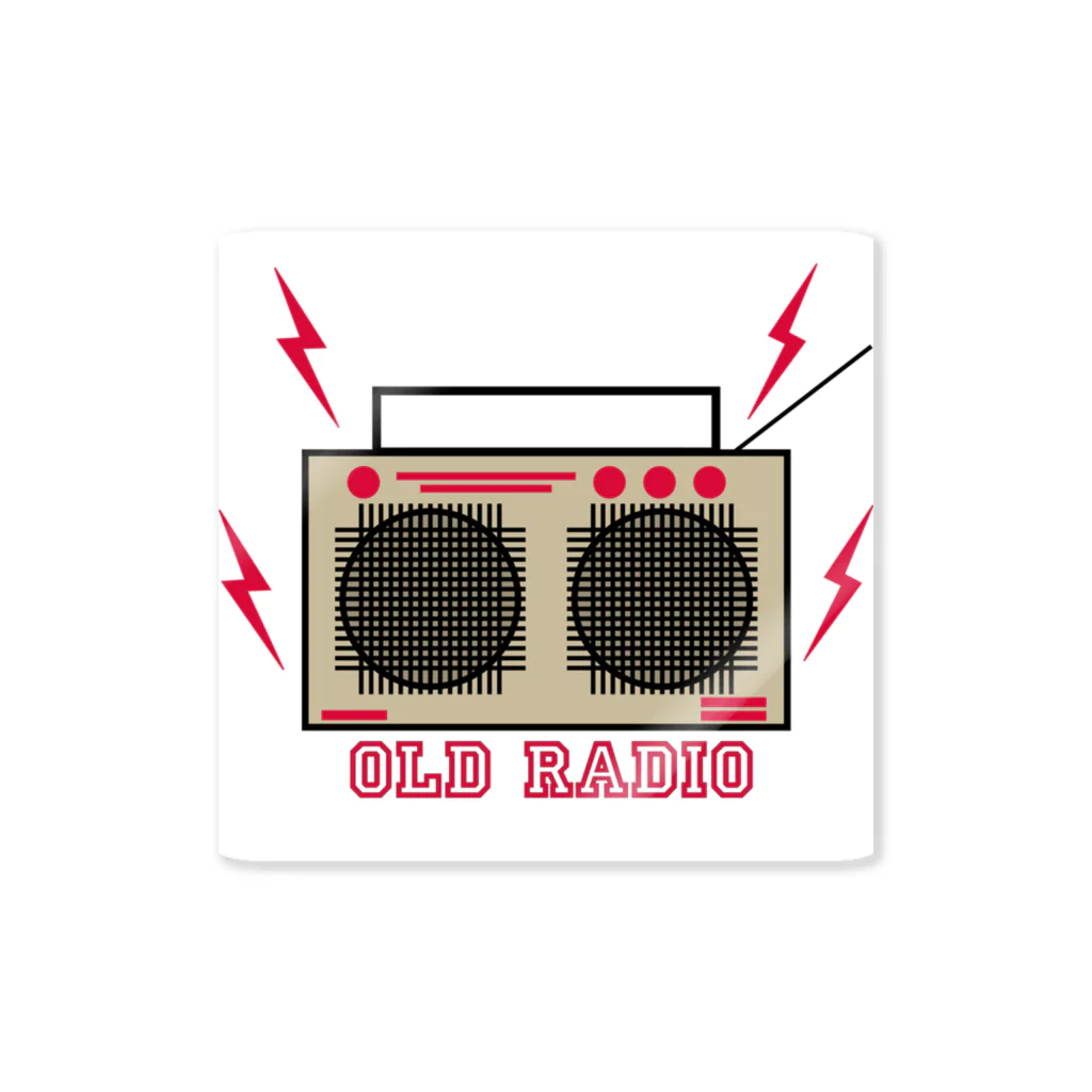 OLDRADIOのOLD  RADIO ステッカー ステッカー