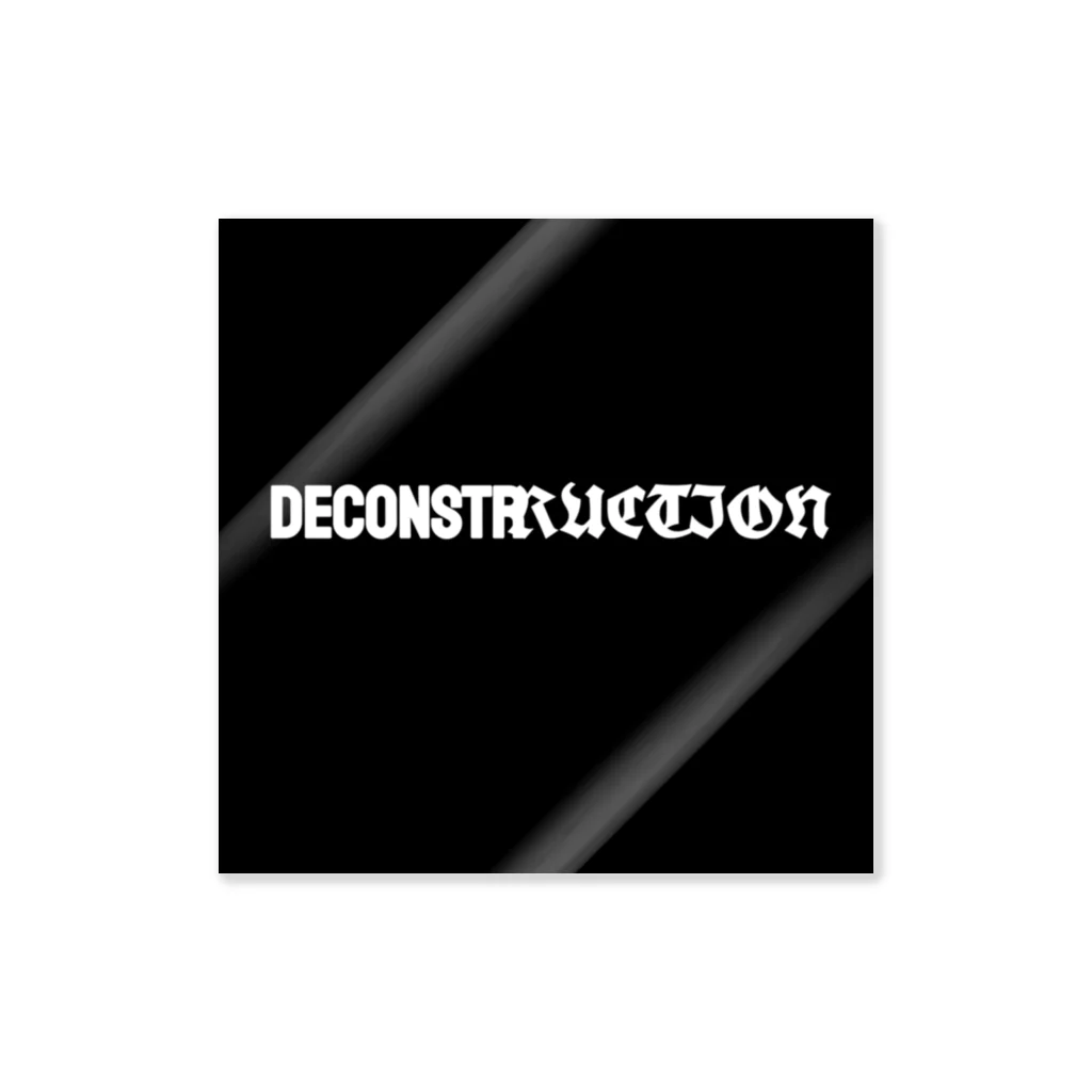 DECONSTRUCTIONのロゴ ステッカー