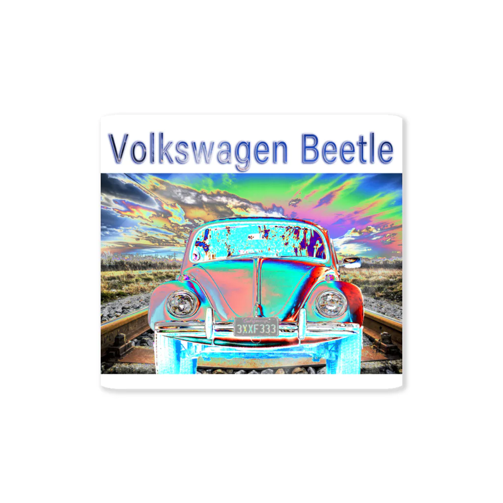 PALA's SHOP　cool、シュール、古風、和風、のVolkswagen Beetle Sticker