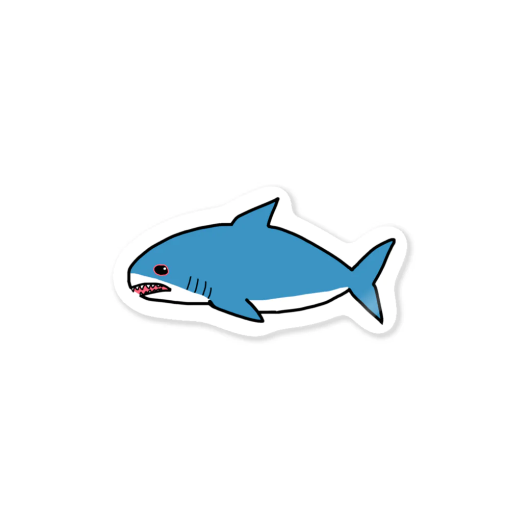 鮫ゑ〜〜のどこか切ないサメ ステッカー