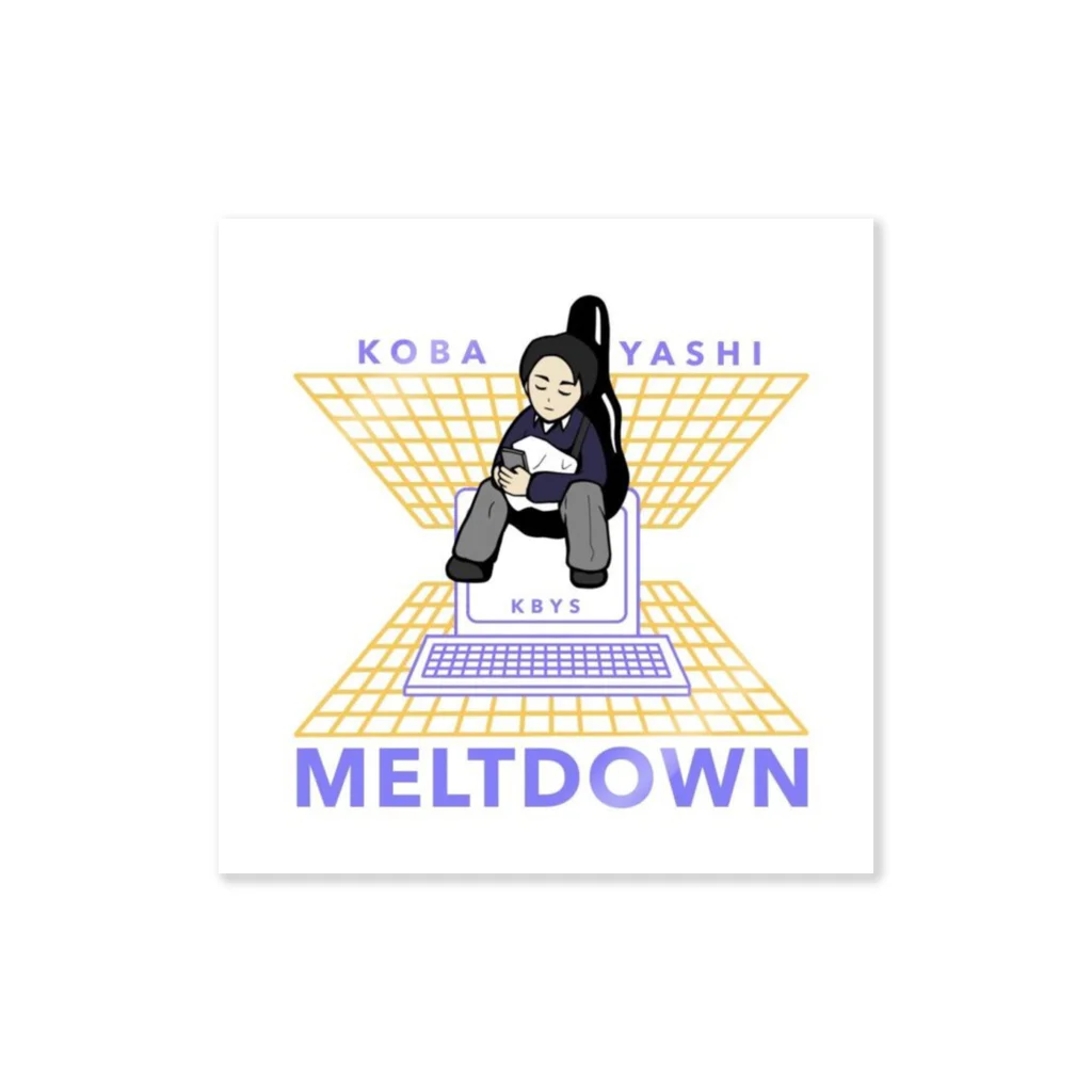 KOBAYASHI MELTDOWN.jpのKOBAYASHI MELTDOWN STICKER ver.1 Sticker