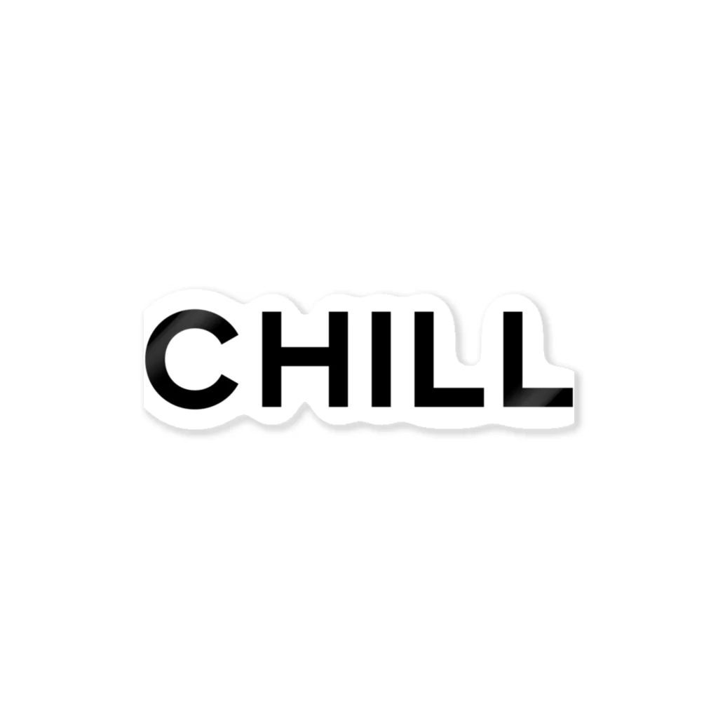 CHILL-チル- / TOKYO LOGOSHOP 東京ロゴショップ ( TOKYO_LOGOSHOP )のステッカー通販 ∞ SUZURI（スズリ）