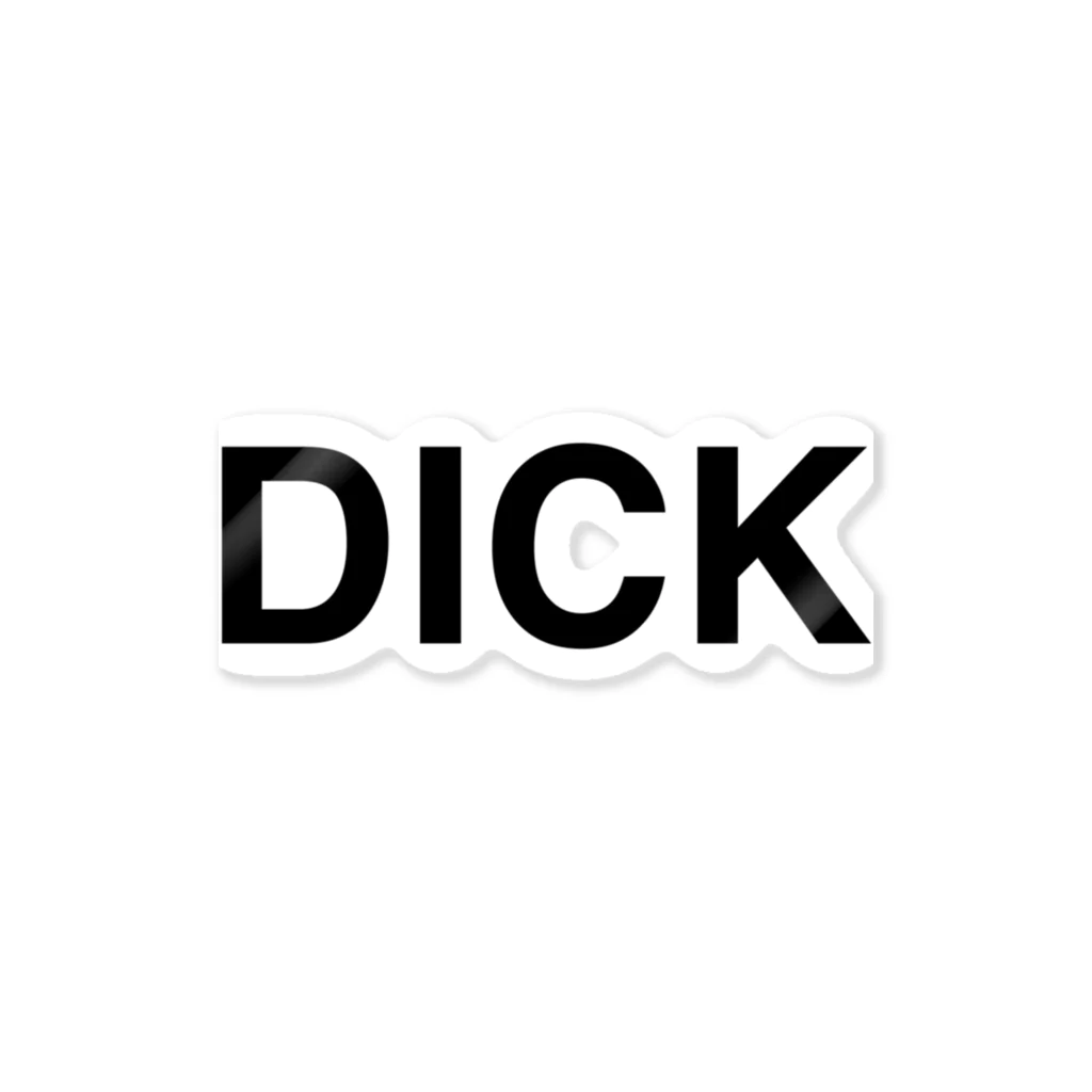 TOKYO LOGOSHOP 東京ロゴショップのDICK-ディック- Sticker