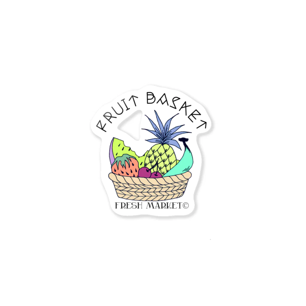 k_artのFRUIT BASKET ステッカー